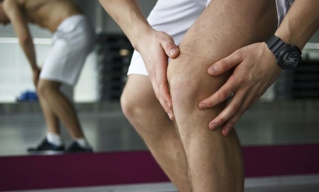 Knee pain after exercise. 